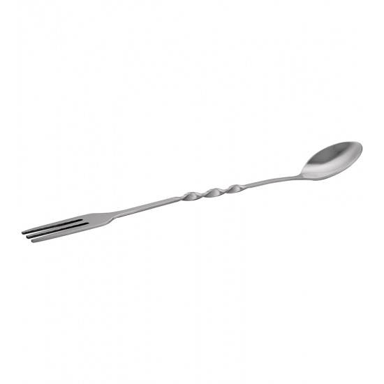 Colher Bailarina 23cm Com Garfo Tridente em Aco Inox